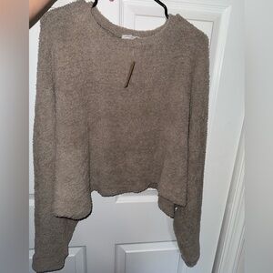 Taupe Fuzzy Sweater